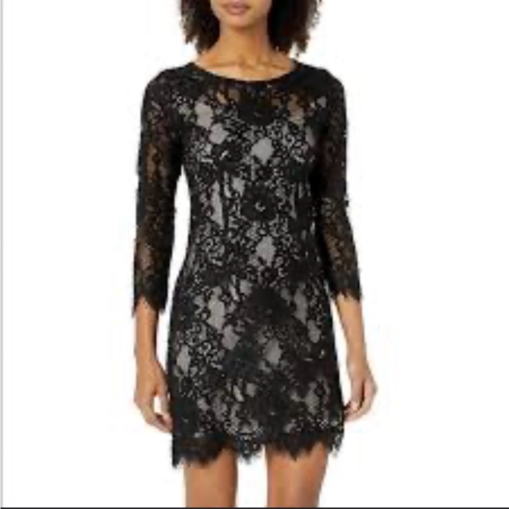 BB Dakota Elegant Black Lace Dress